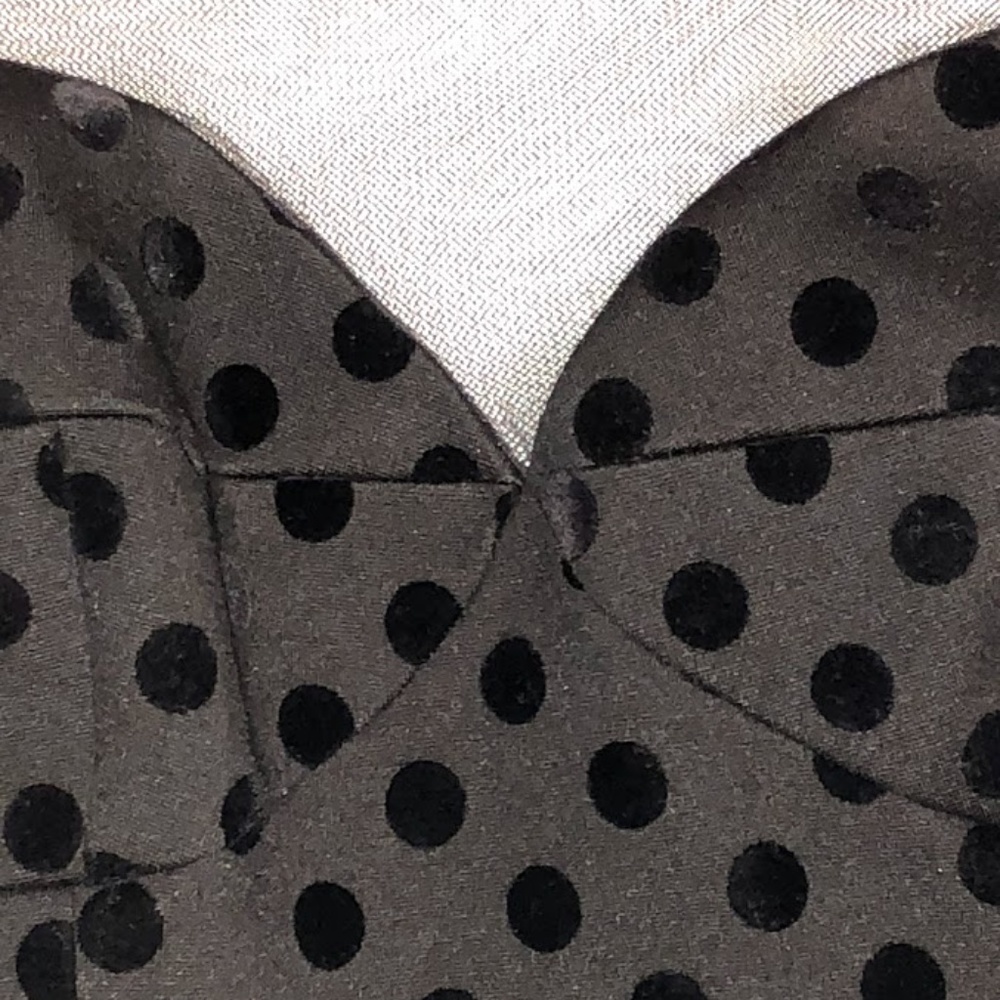 WEILL POLKA DOT BLACK  DRESS
